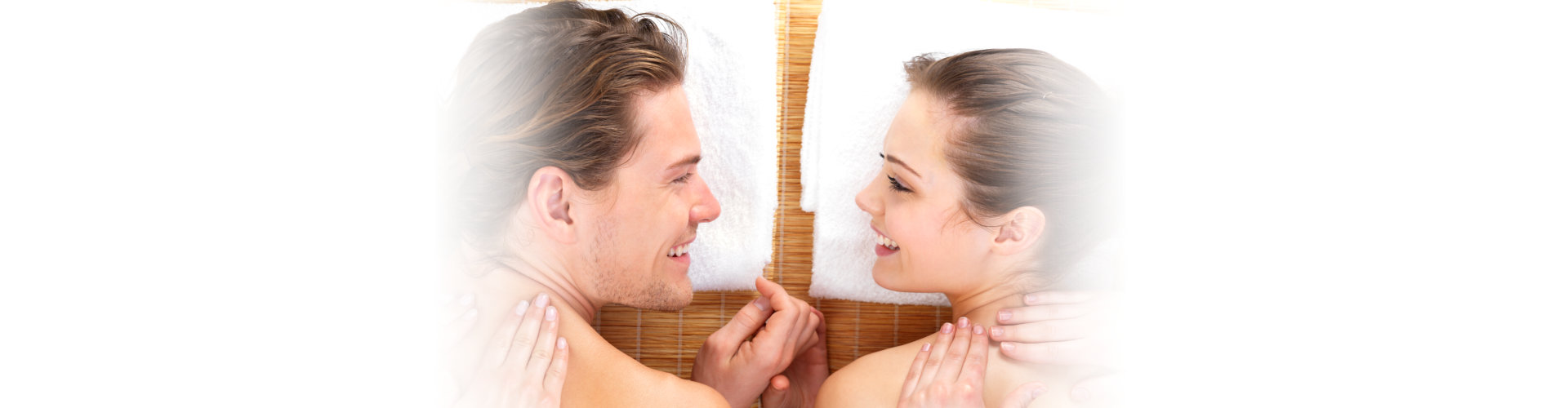 romantic couple on a spa